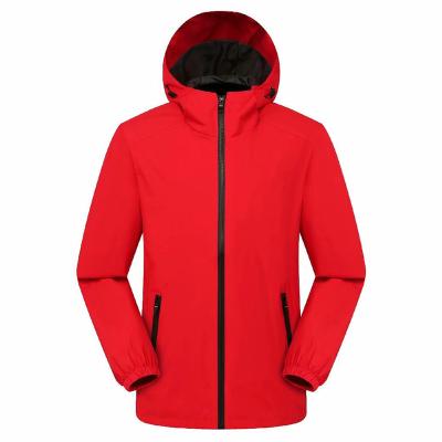 China Wholesale Breathable Men Spring and Autumn Thin Hooded Jacket Plain Logo Unisex Waterproof Windbreak and Women Zipper Coat Custom Jacket for sale