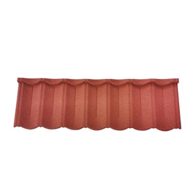 China Standard Size Color French Stone Coated Metal Roof Tile With Low Cost for sale