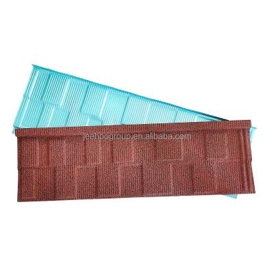 China Light Decorative Color Stone Coated Metal Sheet Aluminum Roofing Roof Tiles For House Villa Shingle Corrugated Metals Roofing Sheet for sale