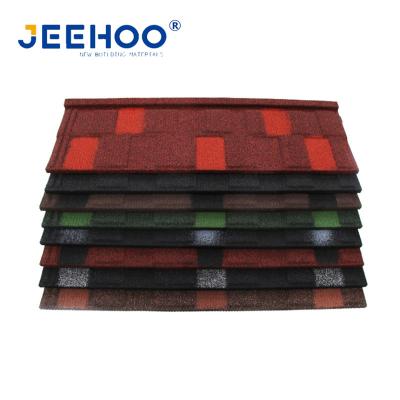 China Roof Building Material Colorful Fish Stone Coated Roof Tile Steel Stone Coated Roof Tiles For Roof Building Materials for sale