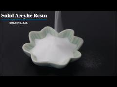 Solid acrylic resin powder