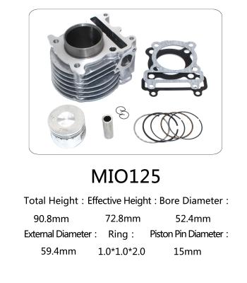Китай Набор цилиндра мотоцикла высокой эффективности охлаженный воздухом для самоката Ямаха 125 продается