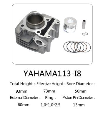 China Origin Yamaha motorcycle cylinder kit I8 for Yamaha motorcycle engine for sale