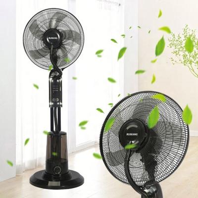 China Hotel Floor Fan AC Floor Mist Pedestal Cooler Orient Plastic Ceiling Mount Electric Cooling Fans With Water Spray for sale