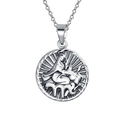 China lead free & Nickel Free Custom Jewelry 925 Sterling Silver Personalized Zodiac Horoscope Necklaces For Women Men for sale