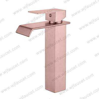 China Basin Bathroom Mixer Taps Single Lever Metered Waterfall Brass Taps Hot And Cold Faucet for sale