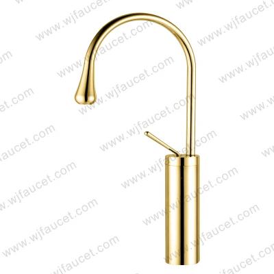 China Metered Faucets 304 Stainless Steel Bathroom Sink Faucet Brushed Single Handle Bathroom Faucet Basin Faucet for sale