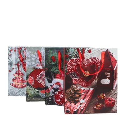 China Recyclable Packaging Recycled Reusable Christmas Paper Bag Luxury Paper Gift Custom Eco Friendly Shopping for sale