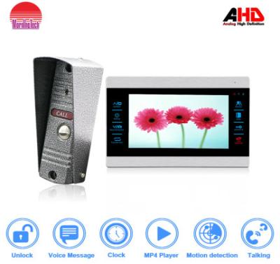 China morningtech Strong motion detecion 7 inch AHD color video door phone supplier with IR-CUT  and photo frame for sale