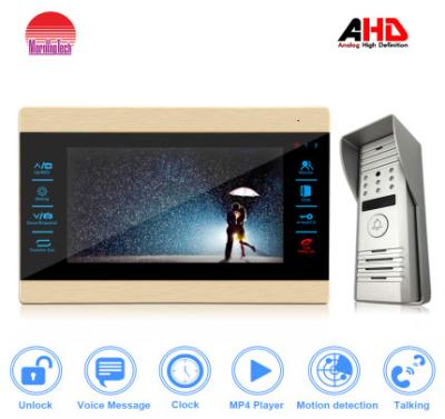 China 7 inch AHD color video door phone with muti-function high quality for villa and apartment for sale