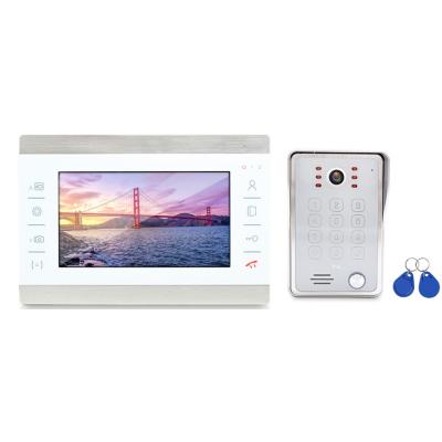 China Keypad/RFID AHD video door phone/video intercom/video doorbell with password unlock for sale