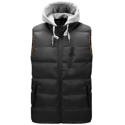 China Wholesale High Quality Warm Outdoor Jacket Nylon Hoodie Lightweight Winter Men's Vest Windproof Cloth for sale