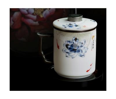 China Wonderful Traditional Chinese Style Gift Gift Use Simple Design Color Qinghuan Wenxuan Mug for sale