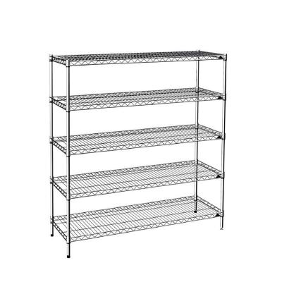 China Convenient Steel Shelf 24*54 Multifuncation 5 Tier Storage Kitchen Shelf Sustainable for sale