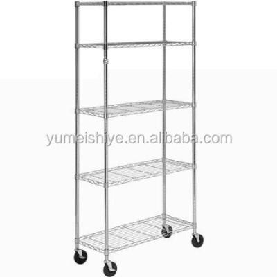 China Simple Assembling Cart To Sustainable New Style 5-Layer Cart With Wheels for sale