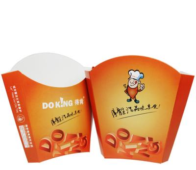 China Recyclable Custom Biodegradable Cheap Food Packing Box For French Noodle Fried Chicken Packing Paper Box Packing Fast Food Box for sale