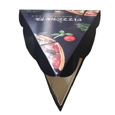 China Wholesale Recyclable Biodegradable Art Paper Triangle Custom Printed Pizza Box Take Away Food Packet Box for sale