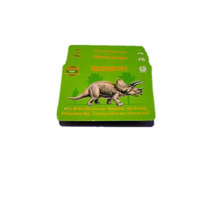 China Customized Eco-Friendly Animal Study Flash Memory Card Baby Full Color Educational Dinosaur Card Fun for sale