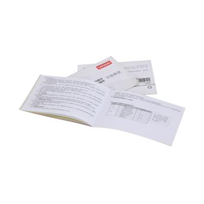 China Eco-friendly Custom Printed Product Warranty Card Gratitude Card Manual Instruction Book for sale