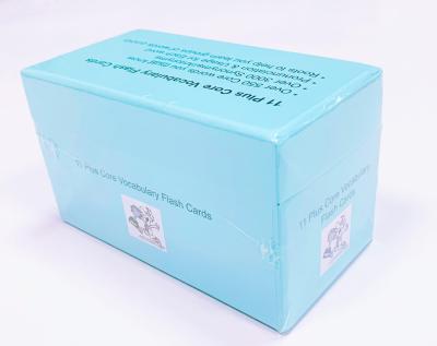 China Recyclable Custom Luxury Flash Cards With Cardboard Box Shaped Gift Packaging Paper Box In Blue Macaron Printing for sale