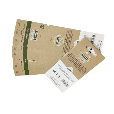 China Eco-friendly Matte Lamination Packing Socks Paper Custom Full Color Printing Header Card Form Paper Card Wrapping Packing Cards for sale