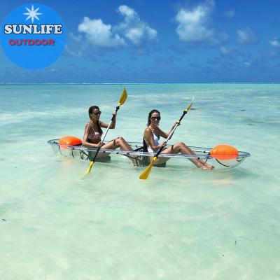 China Warter Sports CE Certificate Sun Life Double Seats Clear Transparent Durable Kayaks for sale