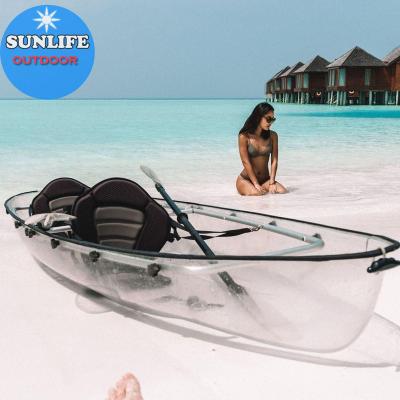 China Warter Sports ISO And CE Certificate Approved Sun Life Inflatable Transparent Boat for sale