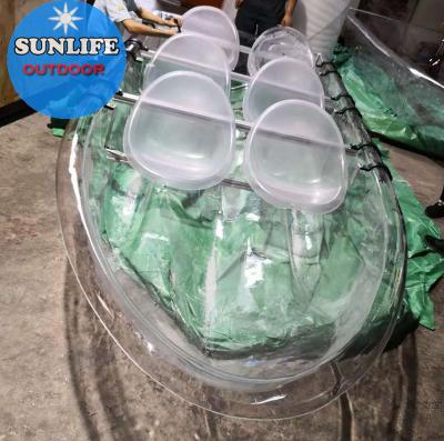 China Warter Sports SUNLIFE Best Seller Transparent Clear Boat With 6 Seats for sale