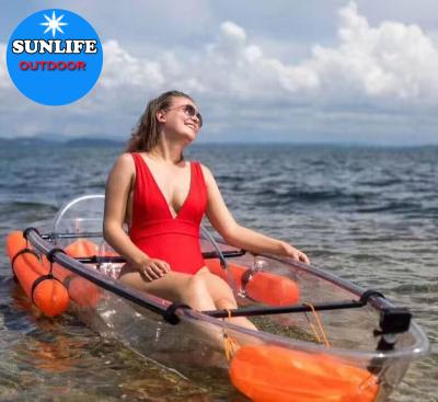 China Warter Sports Sunlife CE Certificate Plastic Watercraft Kayak Wholesale With Paddles And Balance System for sale