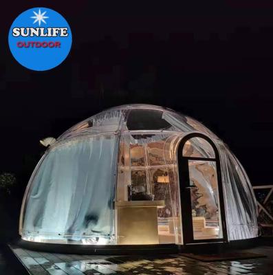 China 2020 New Geranation UV-resistant and waterproof portable clear house transparent bubble cabin for glamping adventure for sale