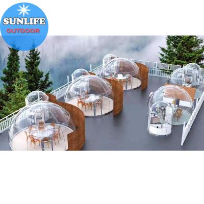 China 2020 New Geranation Transparent Clear Dining Room Dome UV-Resistant And Waterproof for sale