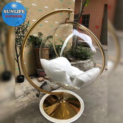 China Modern Golden Acrylic Bubble Chair For Wholesale for sale