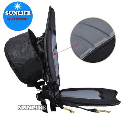 China Uncracked Sewing+Adjustable EVA Kayak Seat Cushion Straps with Comfortable Adjustable Straps Boat Seat Pad with Backrest Padding for sale