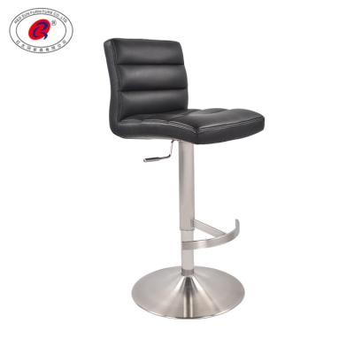 China Industrial Black Swivel Cushioned Home Furniture Bar Bar Stool Chairs for sale