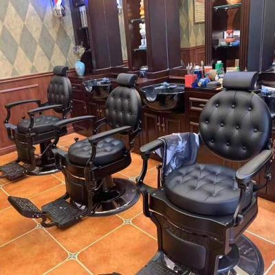 China Europe and the restoring ancient ways hydraulic reclining barber chair manufacturer hair salon chair Salon chair for sale