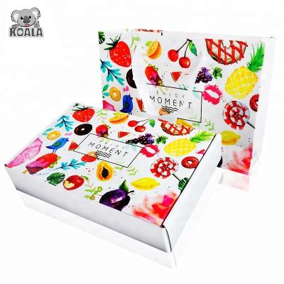 China Corrugated Recyclable Cardboard Paper Cardboard Strawberry Fruit Packaging Box for sale