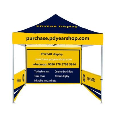 China Outdoor Aluminum Frame 3x3 Aluminum Trade Show Folding Pop Up Custom Gazebo Canopy Tent for sale