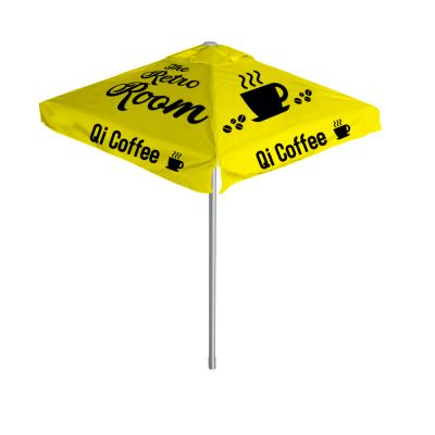 China Outdoor Furniture Beach Umbrella Market Straight Aluminum Umbrellas With Logo Prints for sale