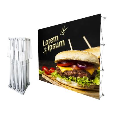 China interior & Outdoor Advertising 3 x Custom Pop 3 8ft Easy Print Up Display Stand Conference Pop Displays Fabric Wall for sale