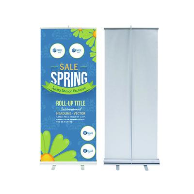 China Winkle Free Aluminum Roll Up Banner , Retractable Banner Stand Customized Roll Up Banner Stand / Pull Up Banner Customized Roll Up China Factory for sale