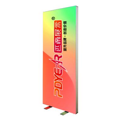 China Advertising used custom aluminum square frame profile trade show double sided seg led portable light box fabric display backlit lightbox for sale