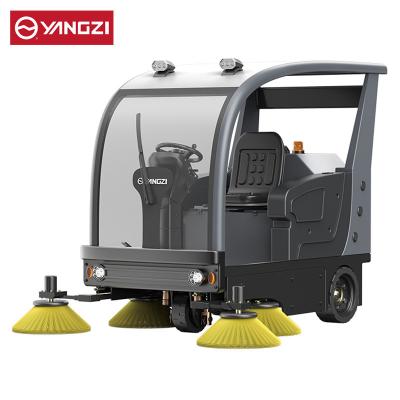 China Factory Yangzi Partially Enclosed Concrete Floor Machine Road Sweeper Industrial Floor Cleaning Sweeper for sale