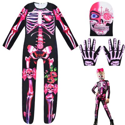 China Custume Halloween Halloween FNAF Flower Skull Overalls Adult Cosplay Party Zentai Suit for sale