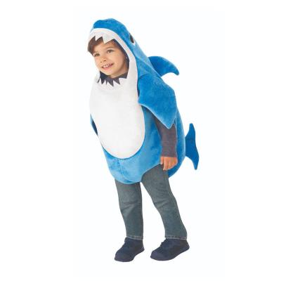 China Custume Halloween Halloween Cartoon Character Costume Plush Shark Mascot Cosplay Costume Human Child for sale