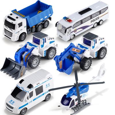 China Sliding Toys Car Factory Hot Sale Plastic Truck Toy Car For Children Police Cars Toy For Kids Friction Toy Vehicle for sale