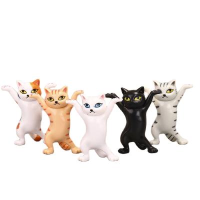 China Funny Educational Toy 5 Types Dancing Cats Cartoon Kitty Toy Doll Ornaments Enchanting Gifts Hold A Pen Cats Standing Desk Decoration for sale