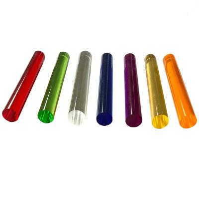 China Construction / Agriculture / Garden Factory Customized Transparent Acrylic Rods PMMA Rods Colorful Solid Pole Cut Processing for sale