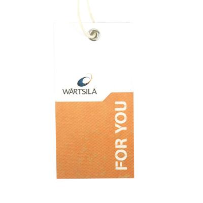 China 2022 viable high quality wholesale custom logo paper swing hang tag for clothing for sale