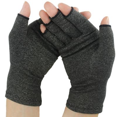 China Wholesale High Quality Joint Wrist Open Finger Pain Relief Finger Muscle Strain Gray Symptom Relieve Anti - Compression Arthritis Health Care Hands Gloves for sale