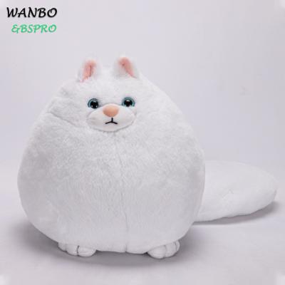 China Hot Selling BSpro#RTS01 Plush Stuffed Big Long Tail Persian Cat Plush Toy Chubby Cute Animal Birthday Gift For Kids for sale